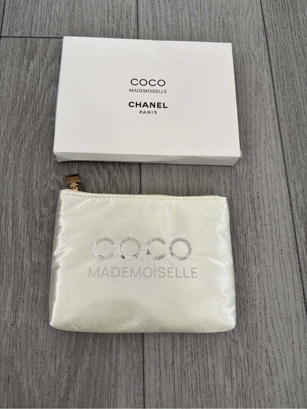 Coco Mademoiselle Chanel beauty pouch. New and unused, comes with box.